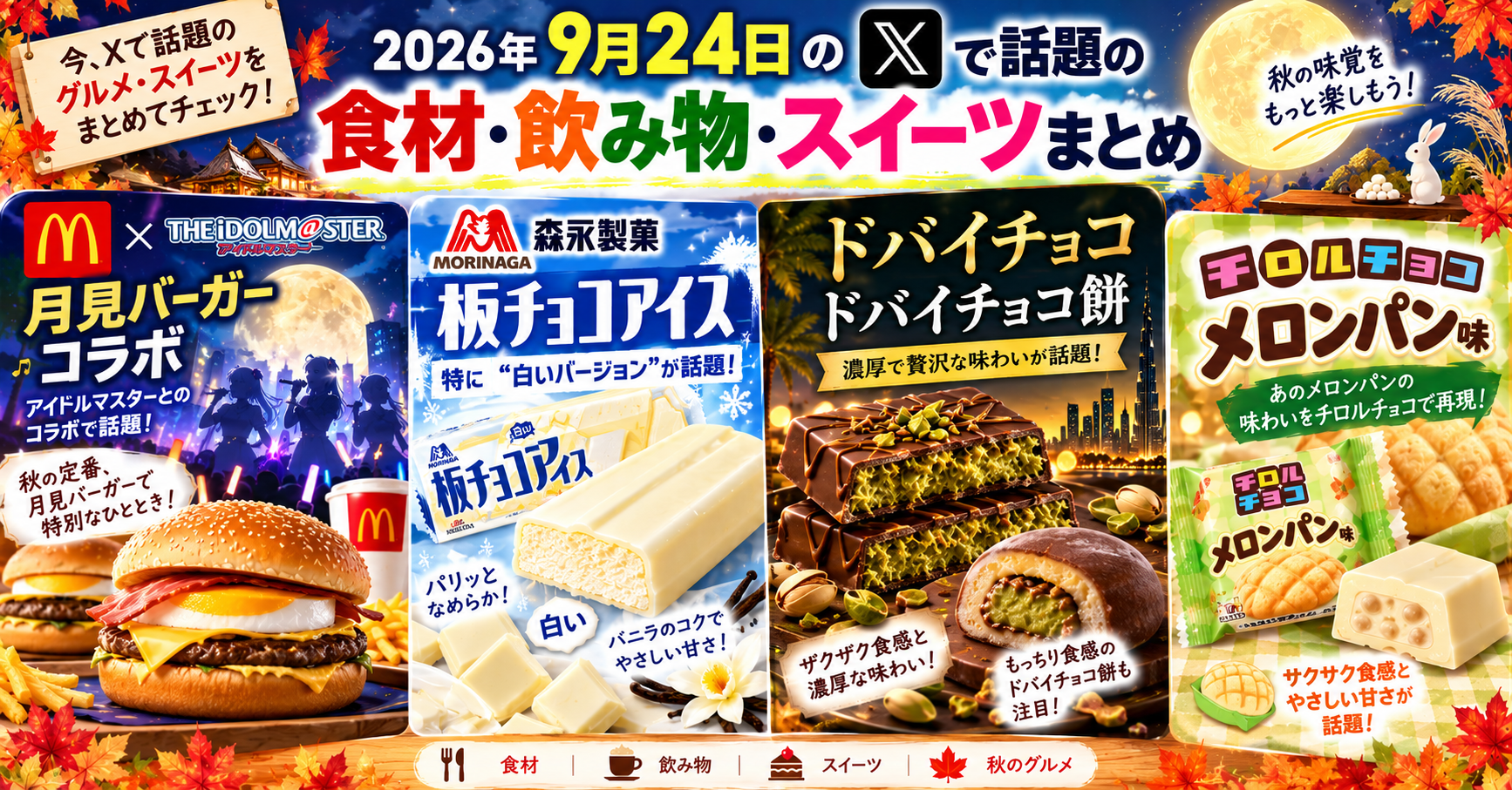 「月見バーガー」×アイドルマスター 如月千早コラボ